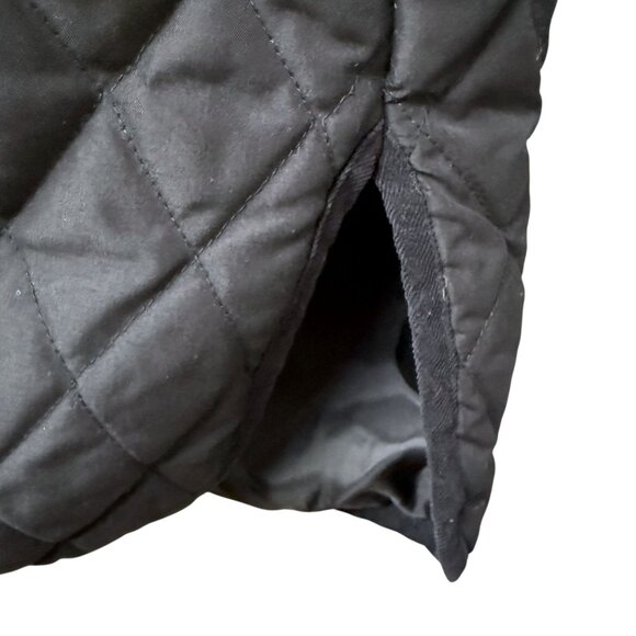 The Tog Shop Black Quilted Jacket XL Womens Barn Coat Preppy Equestrian - Picture 8 of 12